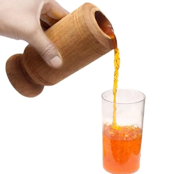Vijaysar herbal wood tumbler (4 Inch)