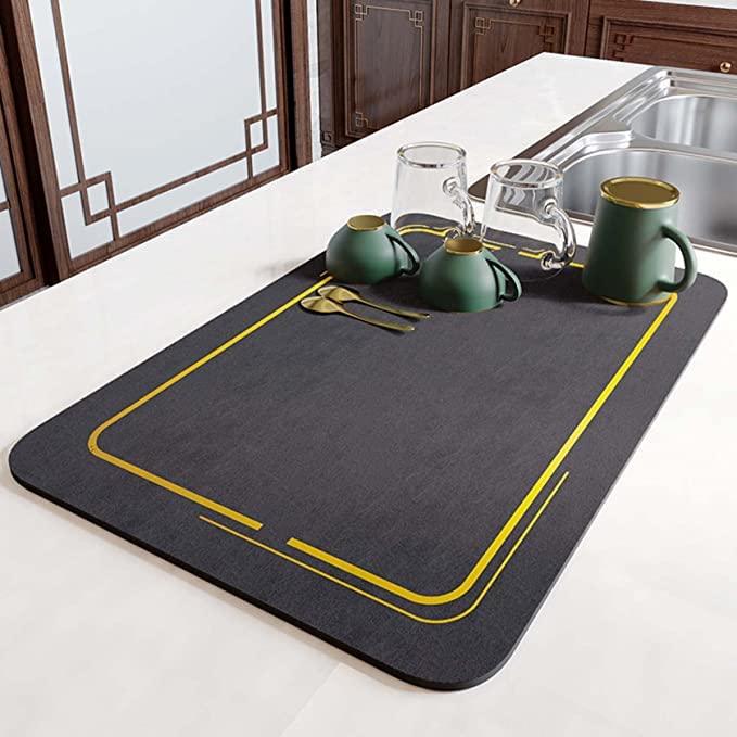 Drying mat for Kitchen, Water Absorbent Mat (PACK OF 2)