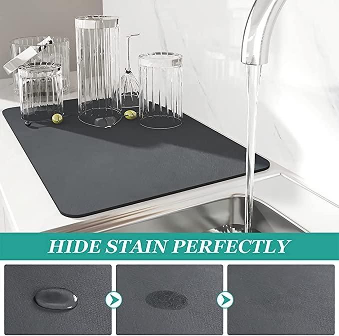 Drying mat for Kitchen, Water Absorbent Mat (PACK OF 2)