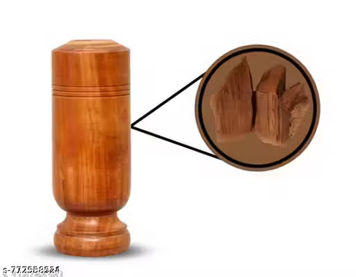 Vijaysar herbal wood tumbler (4 Inch)
